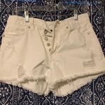 White Button Up Shorts Size 27 Photo 0
