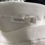 Glassons  Size Extra Small Women's Teen Girl Elegant Cream Ribbed Maxi Slit Skirt Photo 6