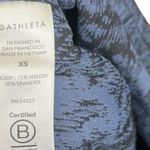 Athleta  Elation Textured Floral Leggings Black Blue Women’s Size XS Yoga Photo 12