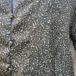 Dolan green printed peplum short sleeve blouse Photo 1