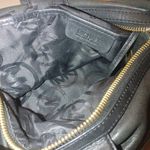 Michael Kors Black Leather Shoulder Bag With Gold Accents Photo 5