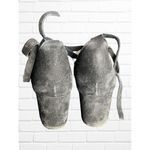 Fly London Women's Size 38 D'Orsay Block Heels Black Suede Ankle Lace Tie Up Photo 8