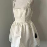 Lulus Lulu’s Regal Cutie white satin bubble hem mini dress size L NWT Photo 2