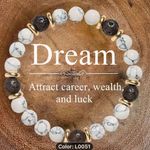 White & Black Boho Style Beaded Handmade Bracelet Photo 1