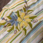 Anthropologie 💛 Ruth for Y2K Floral Stripe Skirt – Size 10 Photo 1