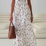 Princess Polly pokey floral maxi dress with tie detail Photo 0