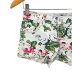 Anthropologie Flipside Floral and Snakeskin Reversible Denim Jean Shabby Chic Cutoff Shorts Photo 3
