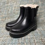 Marc Fisher LTD Fargo Fur Lined Rain Boots in Black Photo 1