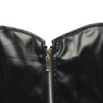 🆕Faux Leather Burlesque Bustier Hourglass Slimming Corset Top Photo 7