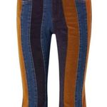 Chloé Cropped Corduroy-paneled High-rise Flare Jeans Photo 6