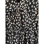 Umgee  Black & White Empire-Waist Dress Size Large  Metallic Sparkle Photo 4