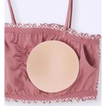 Uniqlo GU Gingham Check 2-Way Bandeau Pink Crop Top NWT Photo 5