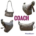 Coach “Ashley” Gray/ Taupe/Pewter shoulder/crossbody bag Photo 1