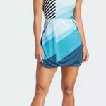 Adidas SZ M- Women's Aero Ready Transformative Tennis Dress, Flash Aqua /Black. Photo 0