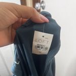 Loft  Bell Sleeve Top - Dark Green Blue - Size M Photo 5