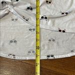 Wallflower Sunglass Cats Knot Front Long Sleeve Tee, Large White Photo 3