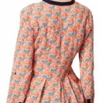 Anthropologie  Vanessa Virginia Orange and Blue Tiger Henley Photo 1