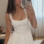 ASTR White Corset Midi Dress Photo 2