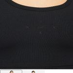 Nike One Luxe Black Ribbed Sports Bra Tank Photo 3