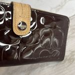 Coach Patent Leather Accordian Zip Wallet old money cute fashion Photo 4