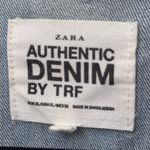 ZARA trf distressed denim jacket Photo 2