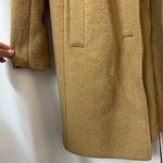 J.Crew Factory Beige Tan Button Up Winter Wool Coat Size 6 Small Peacoat Photo 4
