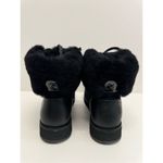 Cole Haan Winter Boots Size 6.5B Womens Waterproof Black Lugged Sole Real Fur Photo 5