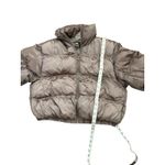 Wild Fable Cropped Light Puffer Jacket with High Collar Bronze Size Small Photo 4