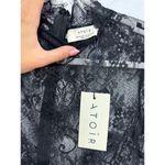 NWT Atoir The Celina Sheer Lace Long Sleeve Mock Neck Jumpsuit Black Womens US 4 Photo 2