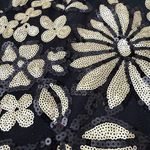 Joseph A L  Black and Gold Sequin Cardigan Photo 7