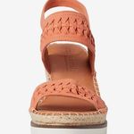 Gentle Souls Elyssa Two-Band Braided Wedge Sandals in Coral, Size 11 NEW $229 Photo 3