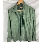 Lucky Brand  Green Long Sleeve Button Down Shirt Size Small Photo 4
