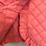 Clare V. Coral Pink Quilted Puffer Vest M/L Ruffle Size M Photo 6