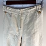 Charter Club  Allison Fit 16 Linen Blend High Waist Lined Shorts Beige Tan Photo 4