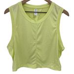 Yogalicious Neon Green Open Back Crop Top Size XL Photo 0