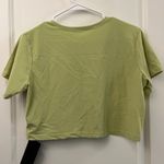 Alphalete NWT Light Green Women's Signature Mesh Logo Crop Top Size Small Photo 4