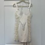 House Of CB NWOT London Lucinda White Ruched Corset Mini Dress Photo 3