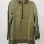 Boutique oversized zip up green two tone pull over size small. Photo 1