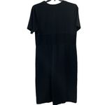 Vintage Country Wear Casuals‎ Coastal Grandma Button Front Midi Dress Size LARGE Black Photo 1