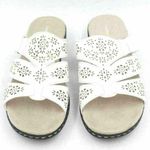 Croft & Barrow White Sandals Slip On Wedges Size 6 Photo 0