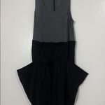 Theory  Cyra Serenity Gray tank black combo mini dress with pockets size Small Photo 1