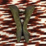 90s Y2K Preppy Whimsygoth Coquette Green Leather Suede Bow Plaid Kitten Heels Pumps Babydoll Patchwork #cottagecore Photo 3