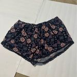 Mudd Floral Patterned Skirt with Pom Pom Lace Trim  Large Y2K  Mandala Indie Photo 0
