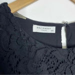 Equipment  Femme x Revolve Black Lace Elbow Sleeve Dress Size Medium Photo 2