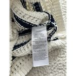 Madewell Portman Crochet Tank Top Knit Crewneck Boho Ivory/Navy Racerback Sz XXS Blue Photo 5