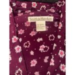 Rare Smith & Hawken Burgundy Floral Maxi Dress Modest, Tradwife, Cottagecore (S) Red Photo 4