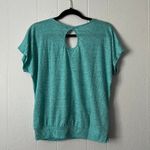 Weavers Womens Top Medium Y2K Relaxed Flowy Minimalist Stretch Lightweight Blue Photo 4
