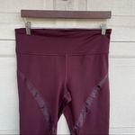 Gap Fit Womens Leggings Crop Maroon Athletic Eclipse Large Photo 3