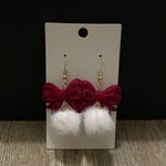 Red Bow Earrings Photo 1