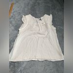 Very J NWT  cotton blouse white large Photo 5